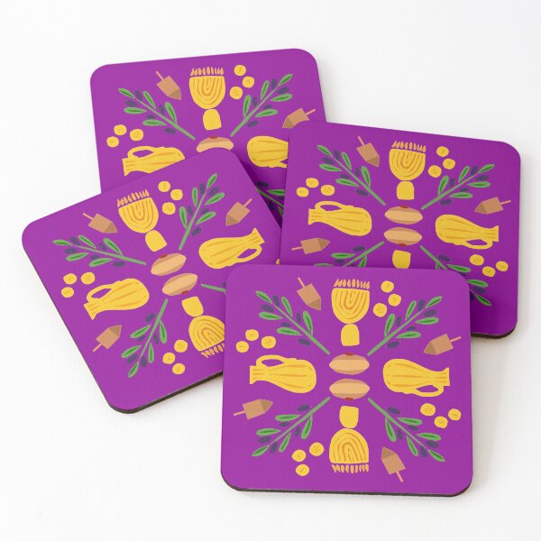 Item preview, Chanukah Roundel in Purple designed and sold by TillaCrowne.