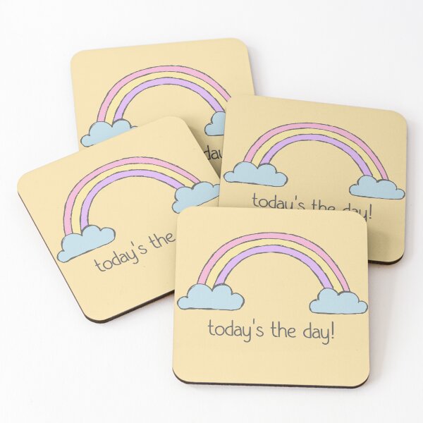 Item preview, Positive thinking plus rainbow: Today's the day! (dark text) designed and sold by Ofeefee.