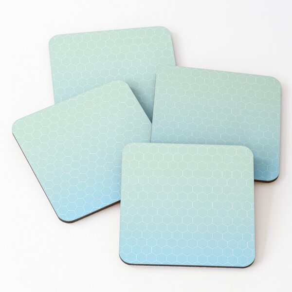 Item preview, Cyan honeycomb designed and sold by ateliernab.
