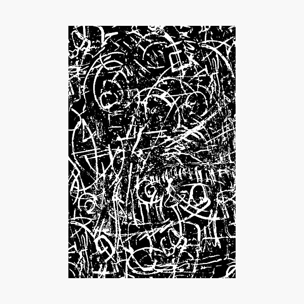 Item preview, Black and White Artful Strokes Abstract designed and sold by Duncan Bullock.
