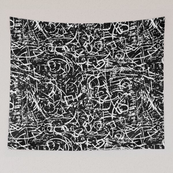 Item preview, Black and White Artful Strokes Abstract designed and sold by Duncan Bullock.
