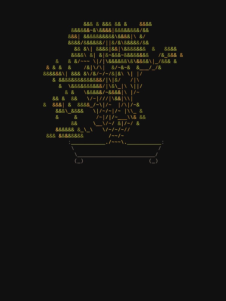 Thumbnail 7 of 7, Essential T-Shirt, Bonsai Tree ASCII Art designed and sold by WhateverIs.