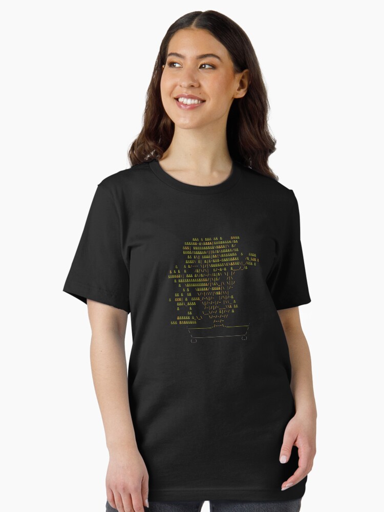 Thumbnail 2 of 7, Essential T-Shirt, Bonsai Tree ASCII Art designed and sold by WhateverIs.