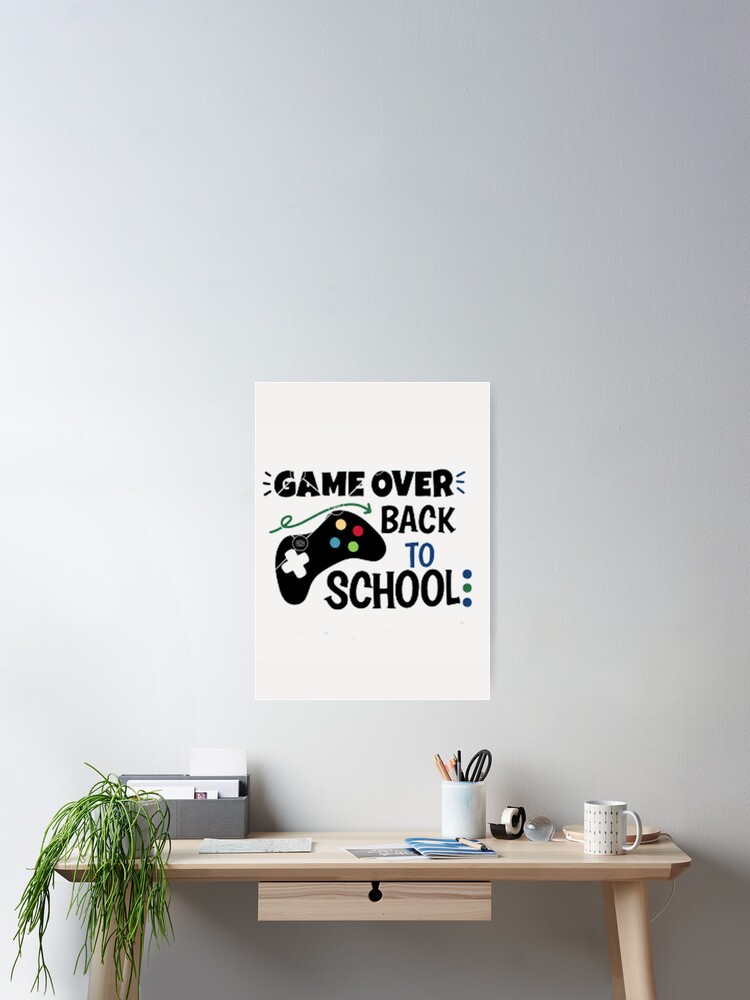 Game Over Back To School Cap Poster for Sale by shopghita45