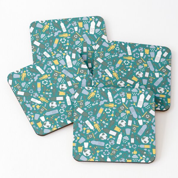 Item preview, Hydrate and Recycle Seamless Pattern designed and sold by anzelas.