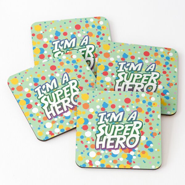 Item preview, Polka dot man, I'm a superhero, pastel tea green color designed and sold by yashik.
