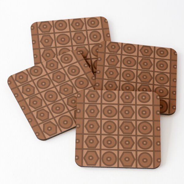 Item preview, Circles Squares and Hexagons In Browns designed and sold by DesignsByMuriel.