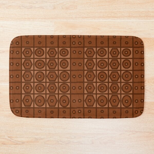 Item preview, Circles Squares and Hexagons In Browns designed and sold by DesignsByMuriel.