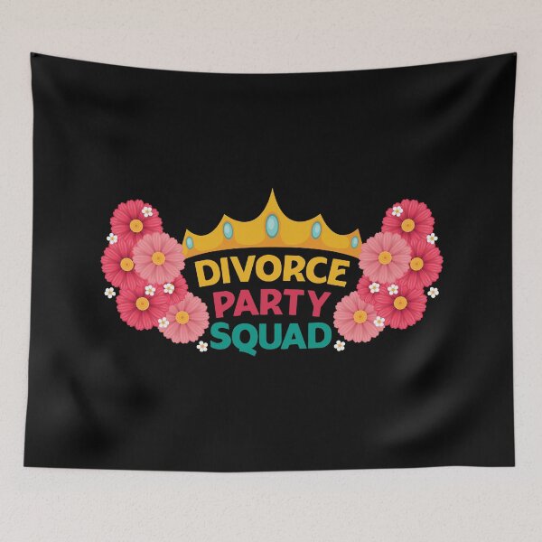 Item preview, Divorce Party Squad Floral Design For Divorcee Queen designed and sold by KAPAA.