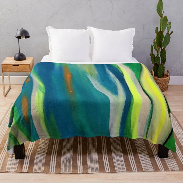 Item preview, Blue, Green, Yellow Vertical Flow designed and sold by KR Art Studio.