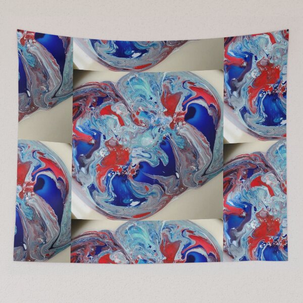 Item preview, Red, white, blue abstract designed and sold by zchriswit.