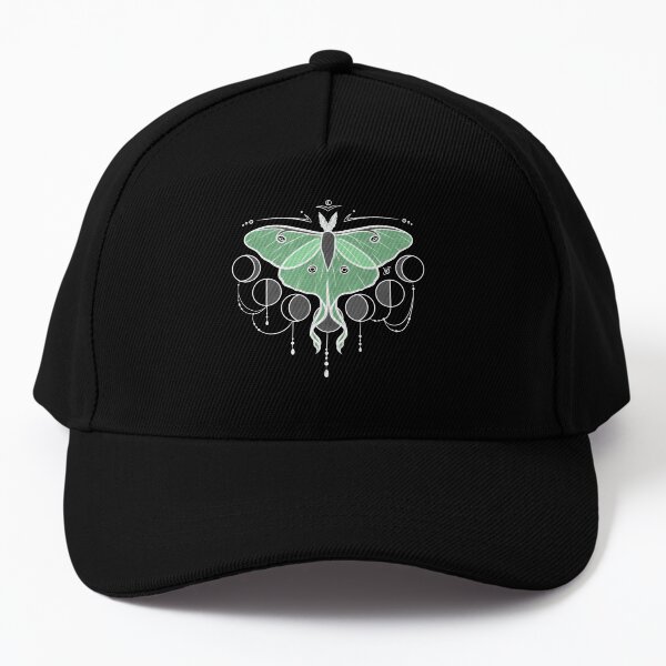 Midnight Luna Moth - Green Baseball Cap