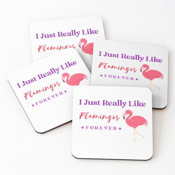 Item preview, I Just Really Like Flamingos designed and sold by ThinkAndReflect.