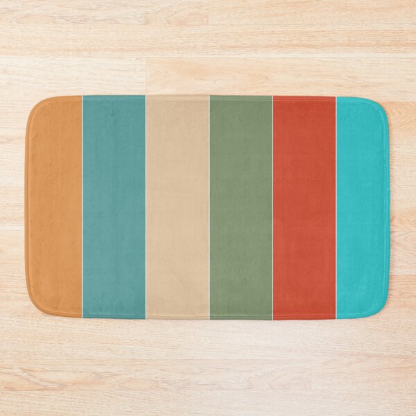 Item preview, VINTAGE STRIPES TURQUOISE, TEAL, ORANGE, BEIGE, GOLDEN/BORN FOR SUCH A TIME AS THIS designed and sold by wildwhimsical.