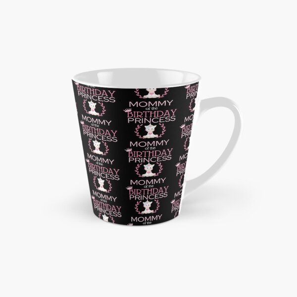 Item preview, MerchHaus - Mommy Of The Birthday Princess - Crown, Unicorn Design & Flower  Design Black, Pink & White designed and sold by MerchHaus.