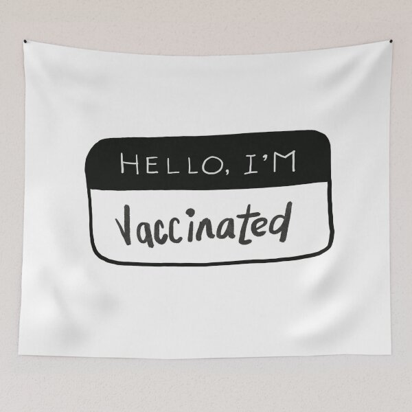 Item preview, hello i am vaccinated designed and sold by K2ARIS.