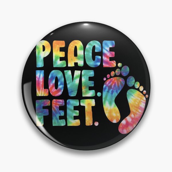 Item preview, Peace Love Feet Tie Dye Foot Fetsih designed and sold by kirei.
