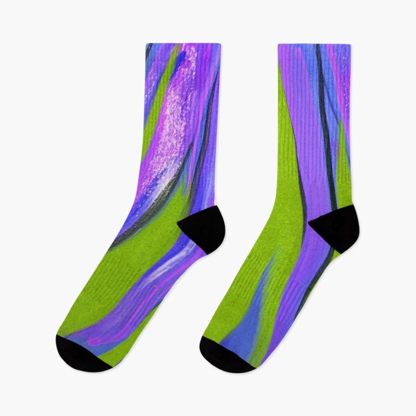 Item preview, Purple, Blue and Green Acrylic Brushstrokes designed and sold by KR Art Studio.