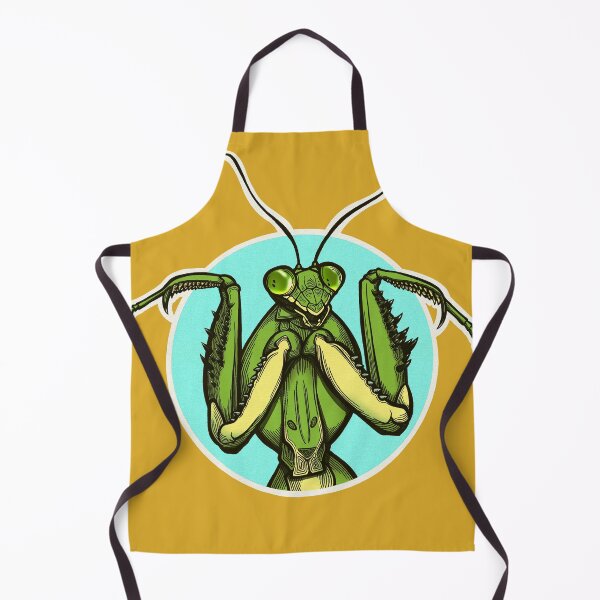 Item preview, Shrugging Mantis Bug Illustration - MUSTARD YELLOW BACKGROUND designed and sold by Holly Danielle.