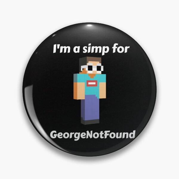 Item preview, I'm a simp for GeorgeNotFound (Black Base) designed and sold by thecorvidking.