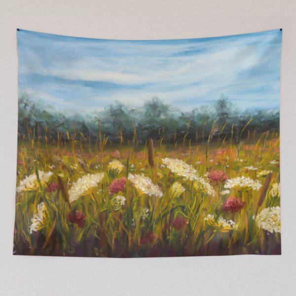 Item preview, Wildflower meadow designed and sold by Red Witch Art.