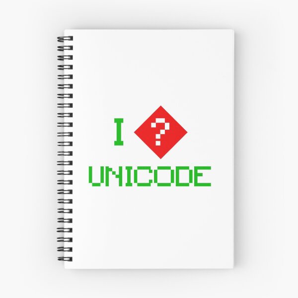 Item preview, I Love Unicode - Funny Developers Heart Symbol Missing Question mark designed and sold by Hot From Oven.