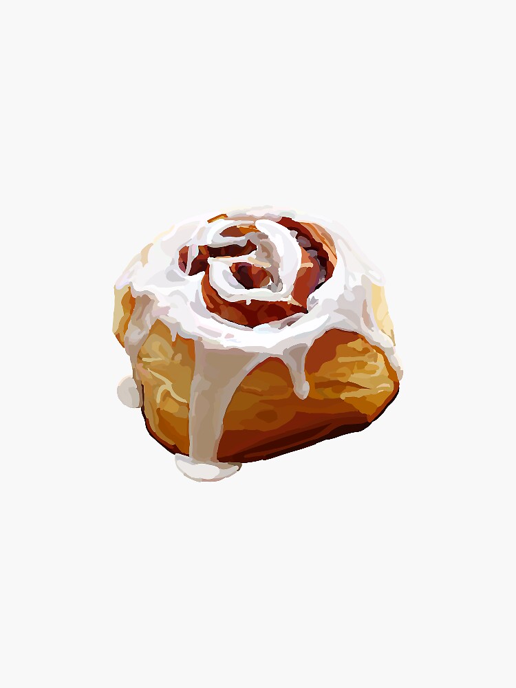 Cinnamon Roll Sticker for Sale by StickyFun  Food stickers, Cinnamon  rolls, Cinnamon buns