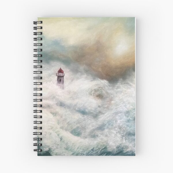 Item preview, Storm and lighthouse designed and sold by Red Witch Art.