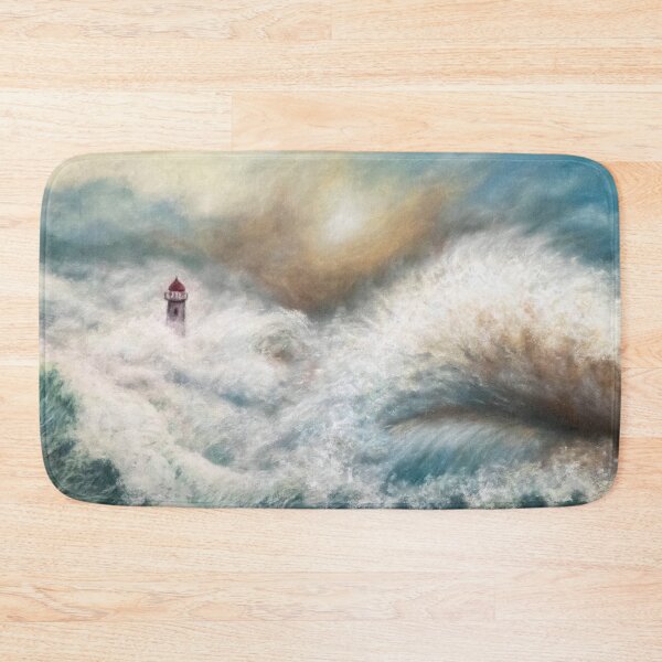 Item preview, Storm and lighthouse designed and sold by Red Witch Art.