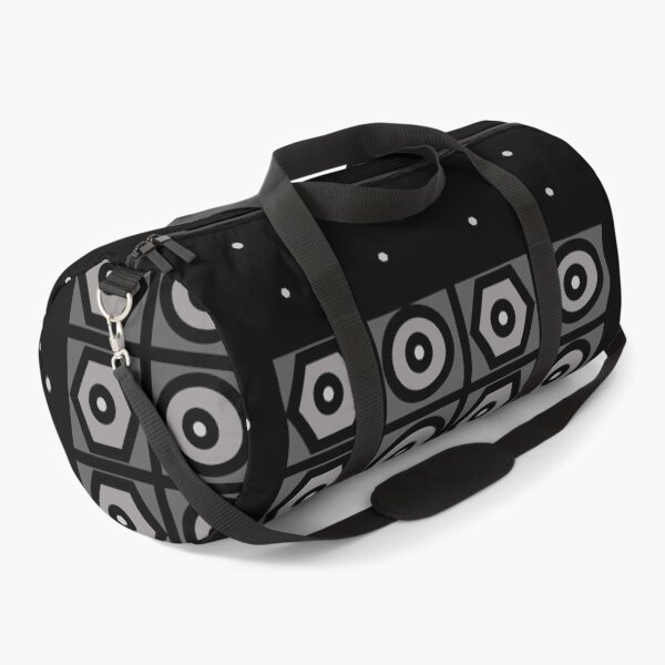 Item preview, Circles Squares and Hexagons In Black and Grays designed and sold by DesignsByMuriel.