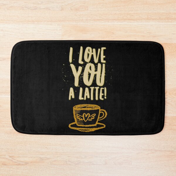 Item preview, Cute coffee lover quote. I love you a latte. Caffeine lover design.  designed and sold by efenem.