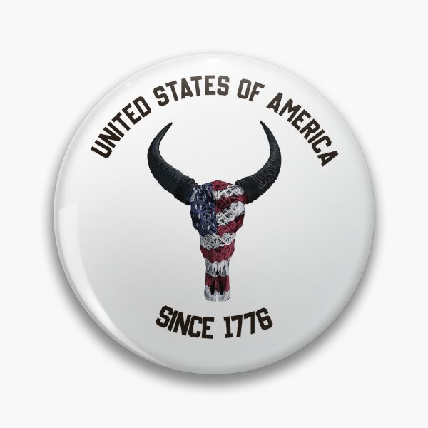 Item preview, American skull illustration designed and sold by Sebastian Karlsson.
