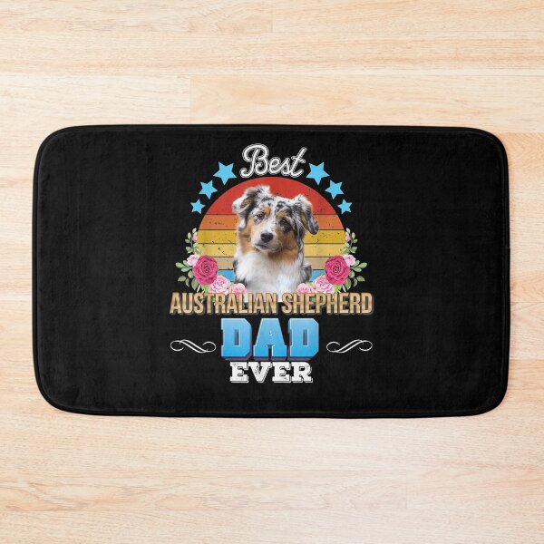 Item preview, Best Dog Dad Ever Australian Shepherd Floral Father Day designed and sold by vivanbess.