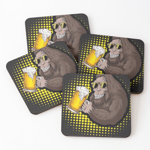 Item preview, Bigfoot Drink Up Squatches Funny Sasquatch Drinking Beer shirt designed and sold by NormaEng.