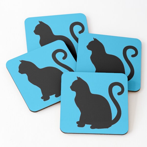 Item preview, Cat sitting (blue) designed and sold by BackgroundND.