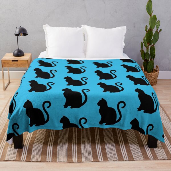 Item preview, Cat sitting (blue) designed and sold by BackgroundND.