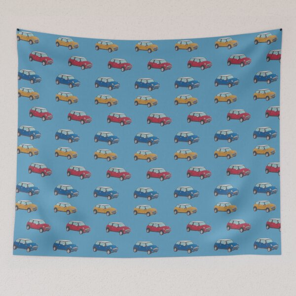 Item preview, mini cooper sticker pack (blue background) designed and sold by -Lily-Anne-.