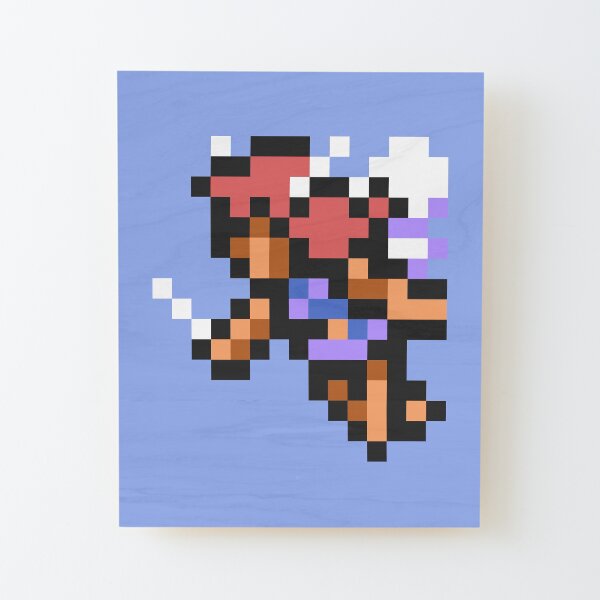 8-bit Link Legend of Zelda NES Pixel Art Sprite Wall 