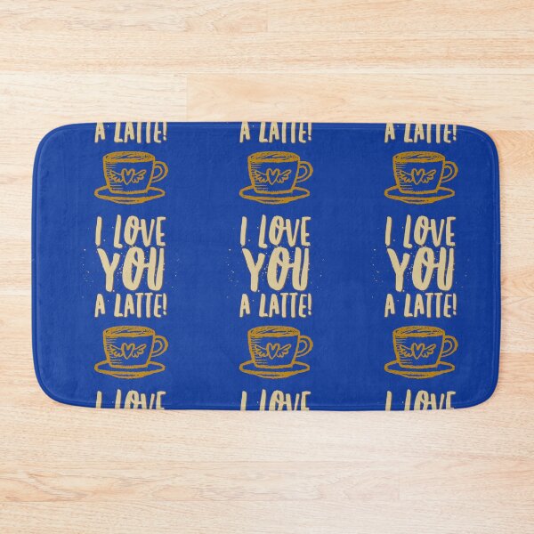 Item preview, Cute coffee lover quote. I love you a latte. Caffeine lover design.  designed and sold by efenem.