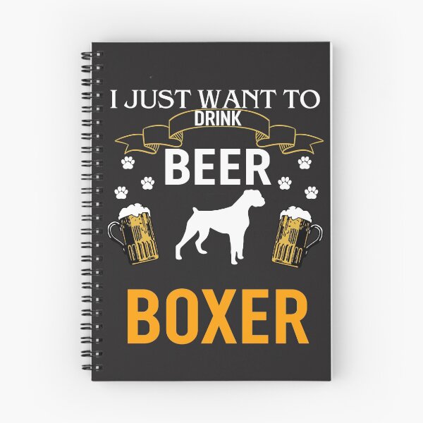 Item preview, I Just Want To Drink Beer Hang With My Boxer Shirt designed and sold by NormaEng.