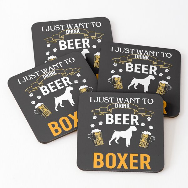 Item preview, I Just Want To Drink Beer Hang With My Boxer Shirt designed and sold by NormaEng.