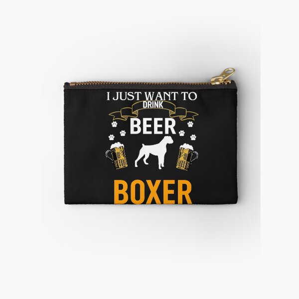 Item preview, I Just Want To Drink Beer Hang With My Boxer Shirt designed and sold by NormaEng.