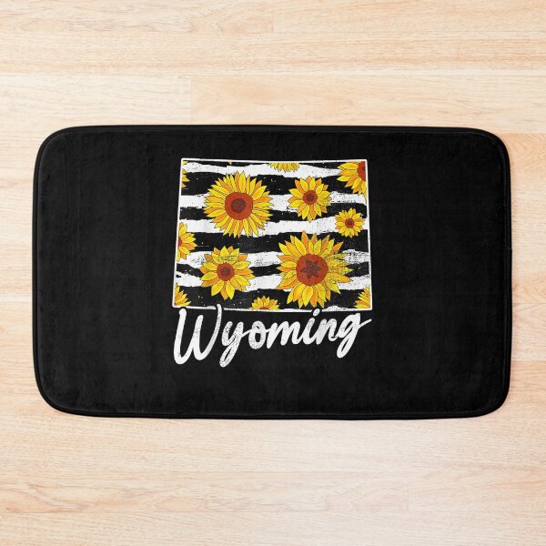 Item preview, Wyoming Sunflower Leopard State Map designed and sold by vivanbess.
