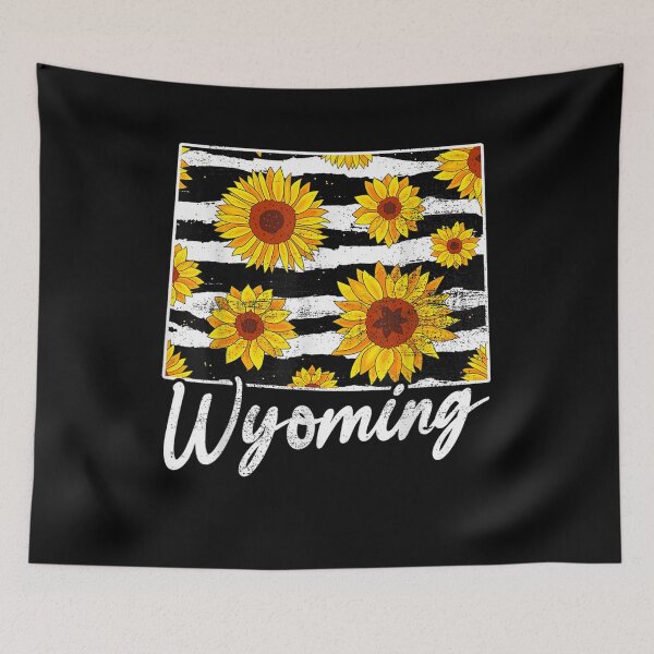 Item preview, Wyoming Sunflower Leopard State Map designed and sold by vivanbess.