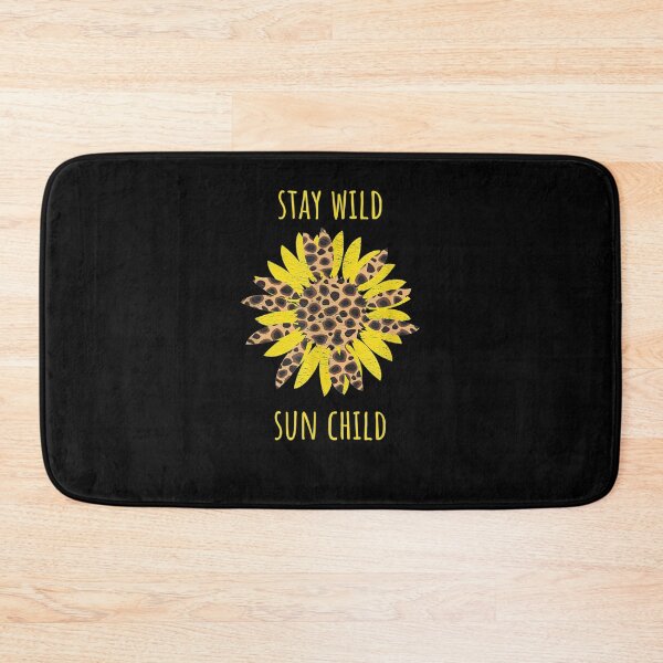Item preview, Stay Wild Sun Child Sunflower Leopard designed and sold by vivanbess.
