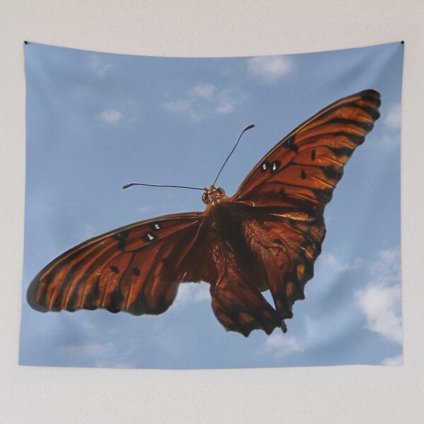 Item preview, Gulf Fritillary Butterfly in the Sky designed and sold by heatherfriedman.