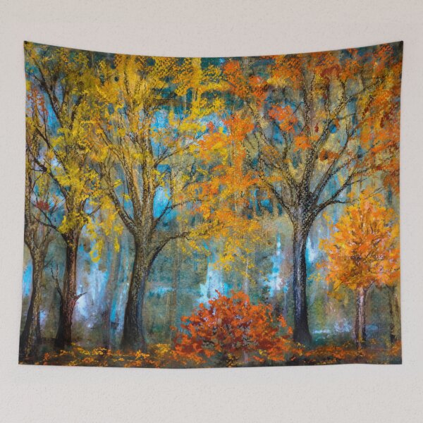 Item preview, Autumn trees designed and sold by Red Witch Art.