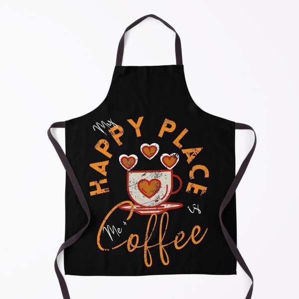 Item preview, Distressed My Happy Place is Me + Coffee designed and sold by 133DandC.