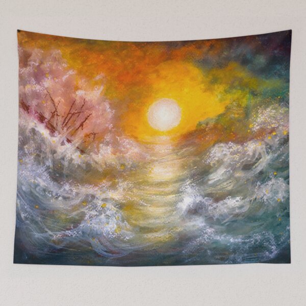 Item preview, Storm waves designed and sold by Red Witch Art.