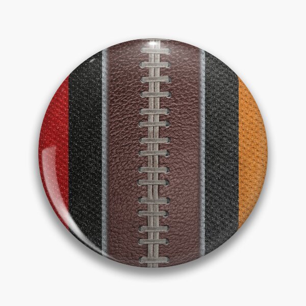 Artikelvorschau, Fußball Rot, Orange, Schwarz und Grau Team Spirit Patch entworfen und verkauft von Michele Engling.